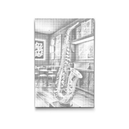 M2_Punktmalerei_-_Saxophon