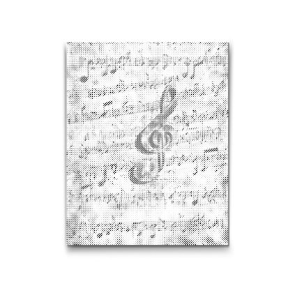 M2_Punktmalerei_-_Regenbogenfarbene_Noten_und_Violinschlüssel