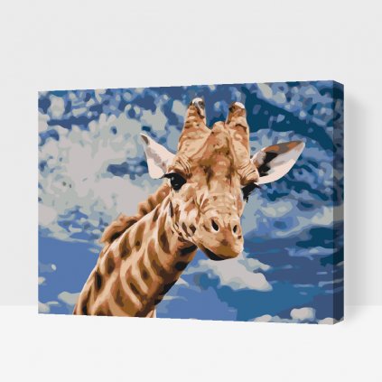Malen nach Zahlen - Neugierige Giraffe