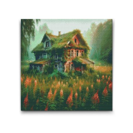 M2_Diamond_painting_-_Verlassenes_Haus_im_Wald