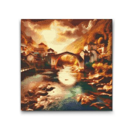 M2_Diamond_painting_-_Brücke_in_der_Morgendämmerung