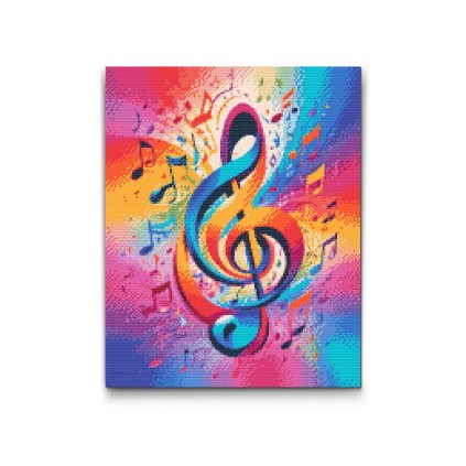 M2_Diamond_painting_-_Regenbogenfarbener_Violinschlüssel