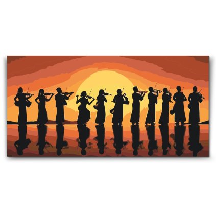 M2_Malen_nach_Zahlen_-_Silhouette_von_Musikern