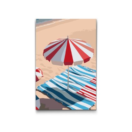 M2_Malen_nach_Zahlen_-_Sonnenschirm_am_Strand
