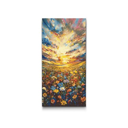M2_Diamond_painting_-_Blumenfeld_in_der_Abenddämmerung