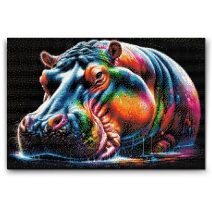 M2_Diamond_painting_-_Bunter_Flusspferd