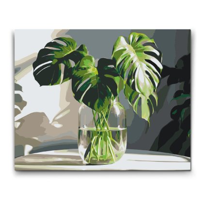 M2_Malen_nach_Zahlen_-_Monstera_in_einer_Vase