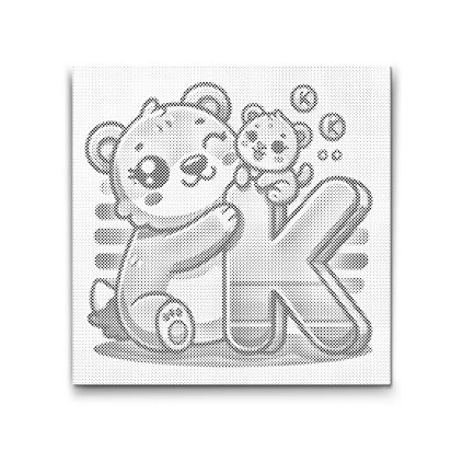 M2_Punktmalerei_-_Buchstabe_K_–_Mit_einem_Tier