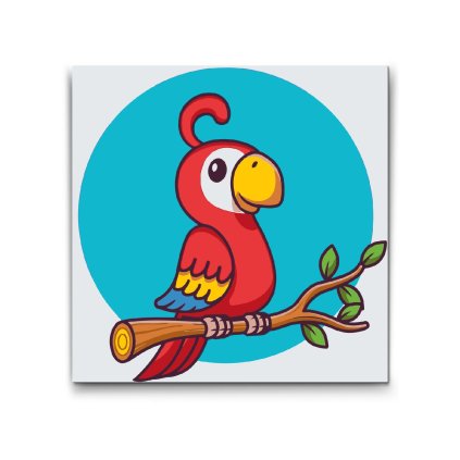 Malen_nach_Zahlen_Roter_Papagei_M2