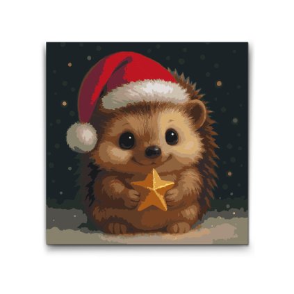 Malen_nach_Zahlen_Weihnachtlicher_Igel_M2