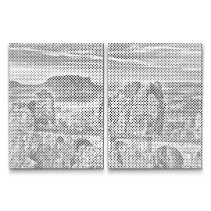 Punktmalerei_Basteibrucke_-_Deutschland_Set_aus_2_Leinwanden_M7