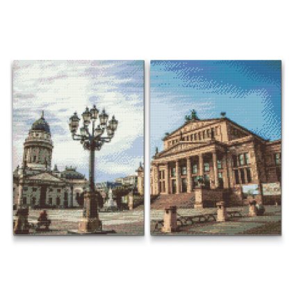 Diamond_Painting_Sonniger_Gendarmenmarkt,_Berlin_-_Deutschland_Set_aus_2_Leinwanden_M7