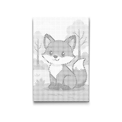 Punktmalerei_Fuchs_im_Wald_M2