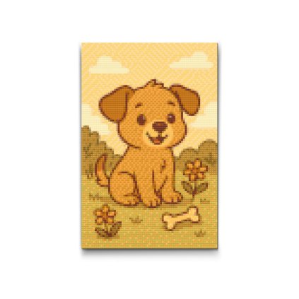 Diamond_Painting_Hundchen_auf_der_Wiese_M2