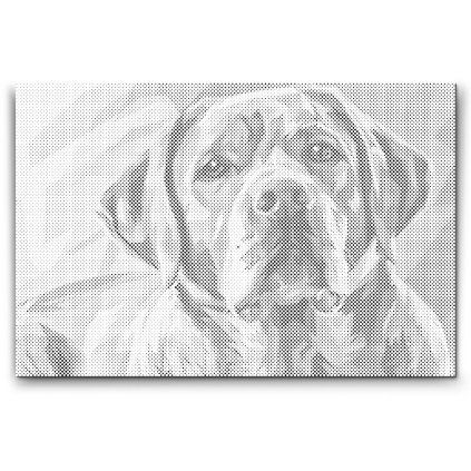 Punktmalerei_Vektor-Hund_M2