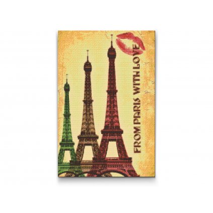 Diamond painting - Postkarte aus Paris