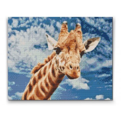 Diamond painting - Neugierige Giraffe