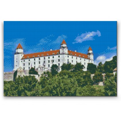 Diamond painting - Burg von Bratislava