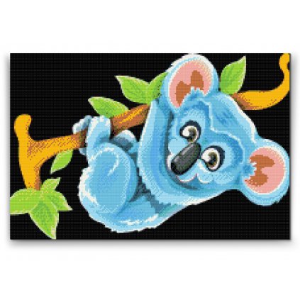 Diamond painting - Blauer Koala