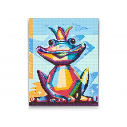 Diamond painting - Der königliche Frosch