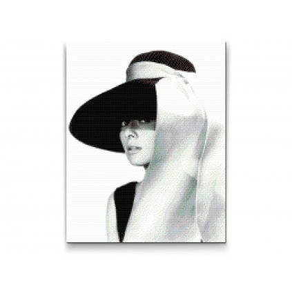 Diamond Painting - Audrey Hepburn mit Hut