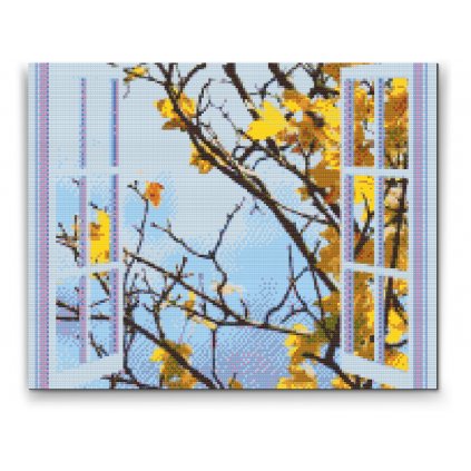Diamond Painting - Herbstfenster