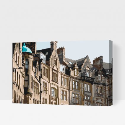 Malen nach Zahlen - Häuser in Edinburgh