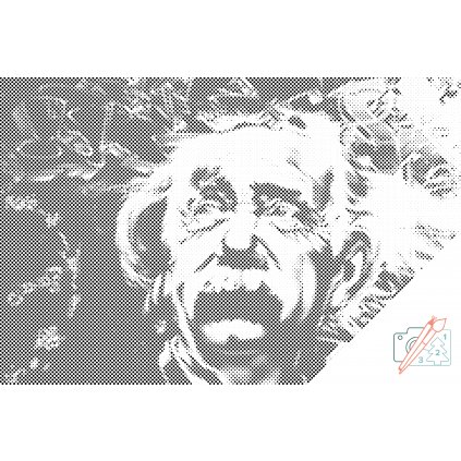 Punktmalerei - Albert Einstein