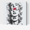 Malen nach Zahlen - Marilyn Monroe Lippen
