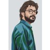 Malen nach Zahlen - Money Heist Professor Álvaro Morte