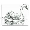 Diamond Painting - Schwan im See