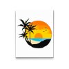 Diamond Painting - Strand, Palmen, Sonnenuntergang