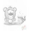 Punktmalerei - Teddybär und sein Honig