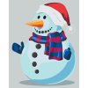 Malen nach Zahlen - Schneemann