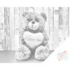Punktmalerei - I love you Teddybär