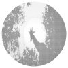 Punktmalerei - Giraffe im Mondlicht