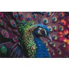Malen nach Zahlen - Blauer Pfau