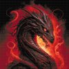 Diamond Painting - Feuriger Drache