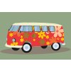 Malen nach Zahlen - Hippie-Bus