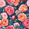 Diamond Painting - Blumiger Hintergrund - Rosen