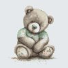 Malen nach Zahlen - Ausgestopfter Teddybär in einem T-Shirt