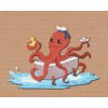 Diamond Painting - Oktopus in der Badewanne