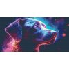 Diamond Painting - Hund in Regenbogenfarben
