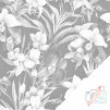 Punktmalerei - Blumiger Hintergrund - Orchideen
