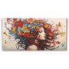 Diamond Painting - Frau mit Schmetterlingen im Haar