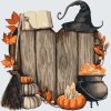 Malen nach Zahlen - Hölzernes Halloween-Herz