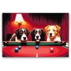 Diamond Painting - Hunde spielen Billard