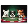 Diamond Painting - Hunde spielen Poker 2