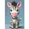 M11_Diamond_painting_-_Zebra_für_Kinder