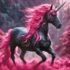 M11_Diamond_painting_-_Schwarzes_und_rosa_Einhorn